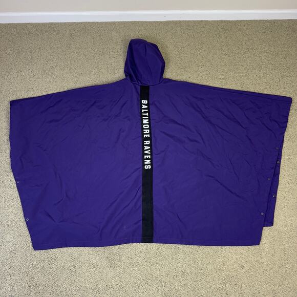 NFL Tony Gonzalez Baltimore Ravens Jacket Poncho US Men's XL - Picture 2 of 11